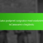 Kako podpreti soigralce med osebnimi težavami v bejzbolu
