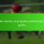 Kako ravnati, ko je igralec poškodovan na igrišču