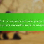Neizrečena pravila zvestobe, podpore skupnosti in udeležbe skupin za navijače