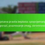 Nepisana pravila bejzbola: spoprijemanje z porazi, praznovanje zmag, skromnost