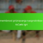 Pomembnost priznavanja nasprotnikov po težki igri