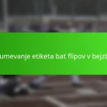 Razumevanje etiketa bat flipov v bejzbolu