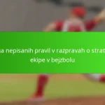 Vloga nepisanih pravil v razpravah o strategiji ekipe v bejzbolu